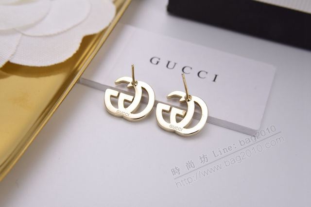 GUCCi飾品 古馳925純銀針耳環 Gucci施華洛世奇水晶耳釘  zgbq1190